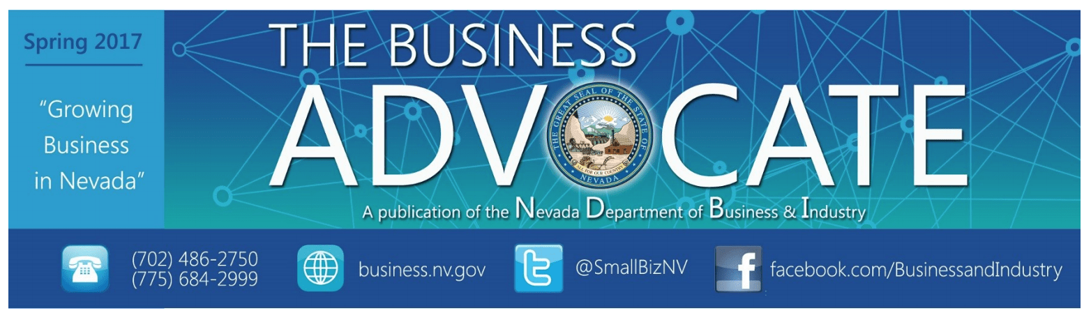 MYS highlighted The Business Advocate, the Nevada Department of Business and Industry, Nevada